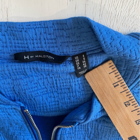 H by Halston Women’s Blue Zip Up Top Size 4 - Picture 6 of 10